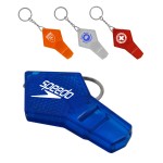 Reflective Safety Whistle Keychain Custom Imprinted