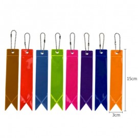 Ribbon PVC Reflective Keychain with Logo
