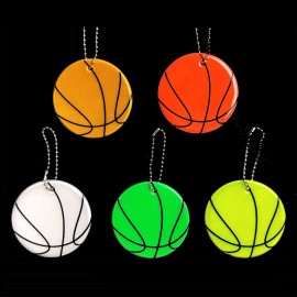 Customized Basketball PVC Reflective Keychain