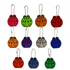 Promotional Ladybug PVC Reflective Keychain