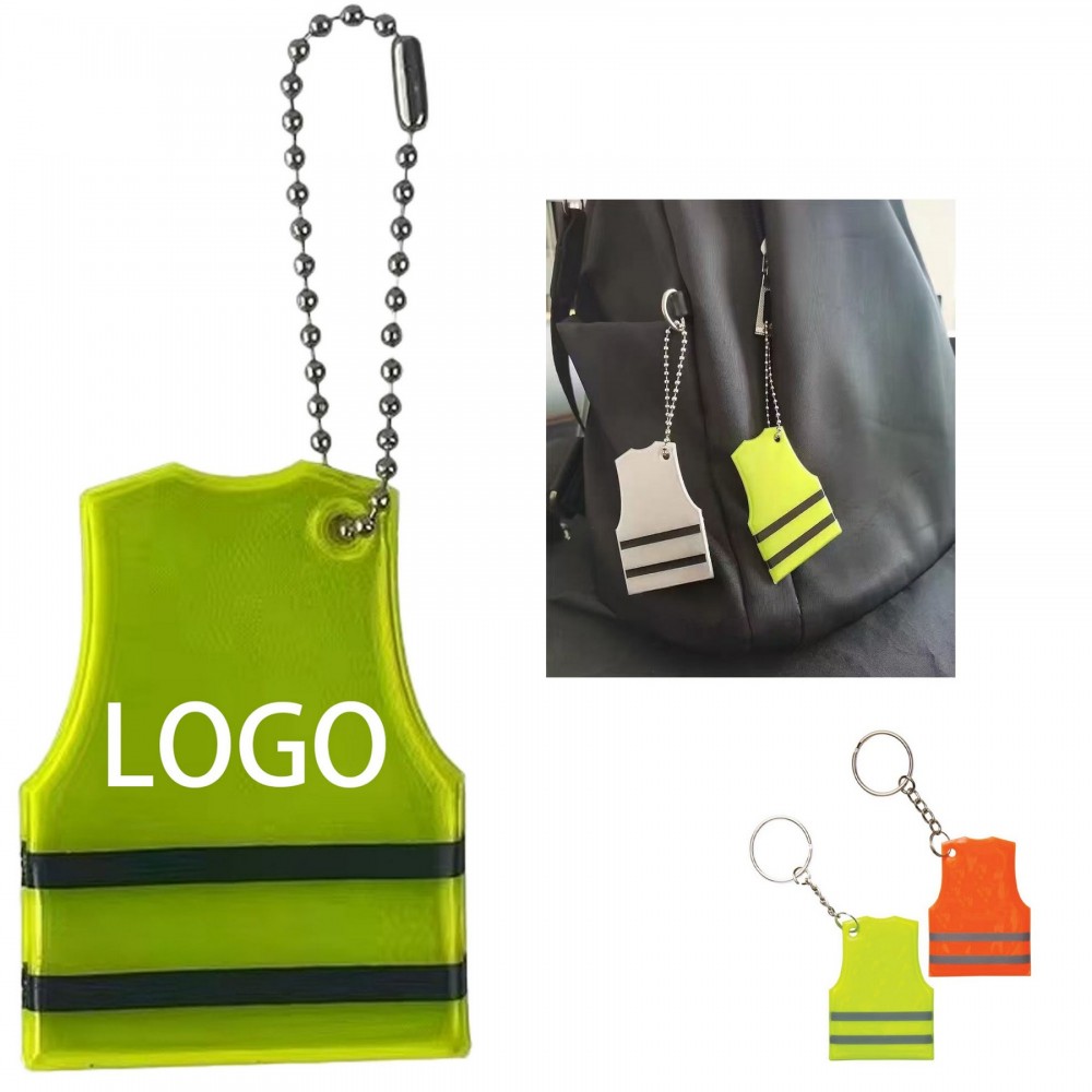Reflective Vest Pendant with Logo
