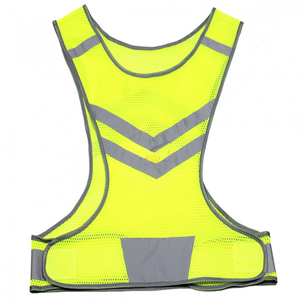Custom LED light reflective vest outdoor sports riding safety vest