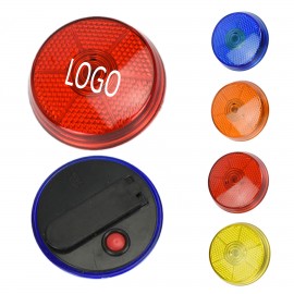 Round Clip On Safety Light with Logo