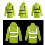 Personalized Reflective Waterproof Safety Rain Jacket