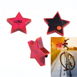 Logo Branded Star Blinking Safety Light With Back Clip