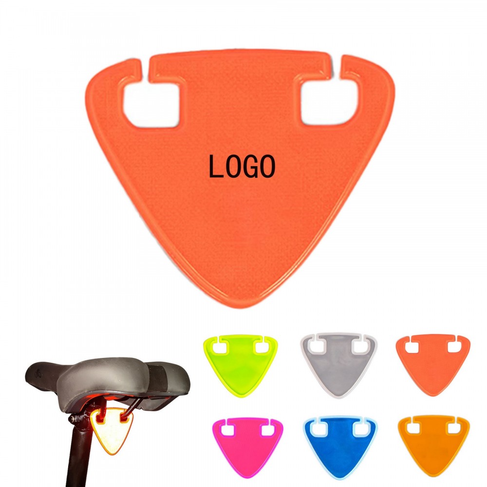 High Visibility Triangle Warning Sign Bicycle Reflective with Logo