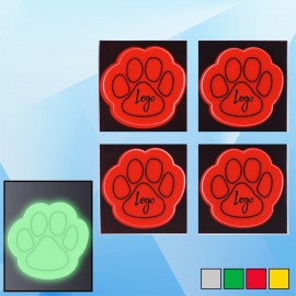 Paw Shape Reflective Stickers with Logo