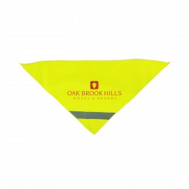 Small Reflective Pet Bandanna with Logo  Small Reflective Pet Bandanna with Logo