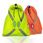 Reflective LED bag for outdoor night safety warning with Logo