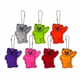 Bear PVC Reflective Keychain with Logo