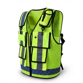Warning Security Reflective Vest with Logo  Warning Security Reflective Vest with Logo