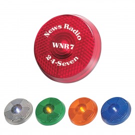 Customized Round Blinking Light With Back Clip