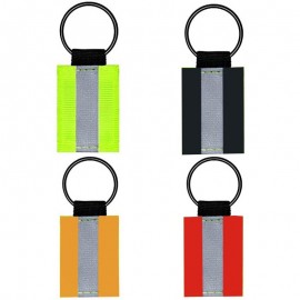 Reflective Nylon Keychain with Logo