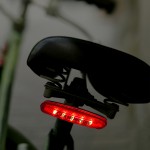 Custom Red LED Tail Light for Bikes - Domestic Print with Logo