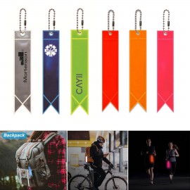 Safety Reflector Pendant Keychain with Logo