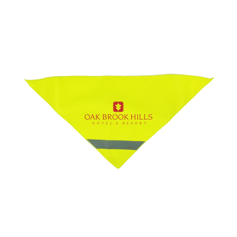 Custom Imprinted Small Reflective Pet Bandanna Custom Imprinted Small Reflective Pet Bandanna
