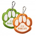 Paw Print Zipper Pull with Logo