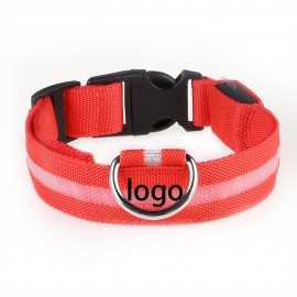 Safety LED Necklace for Small Medium Large Dogs with Logo