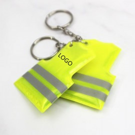 Reflective Vest Tags Keychain with Logo