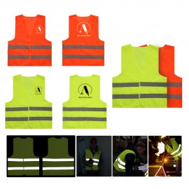 High Visibility Safety Reflective Vest with Logo  High Visibility Safety Reflective Vest with Logo