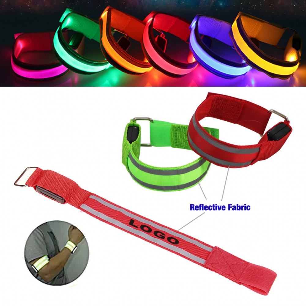 Light Up Reflective Armbands Custom Printed Light Up Reflective Armbands Custom Printed