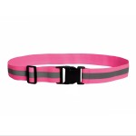Hot Pink Orange Reflective Belt Elastic Belt or Sash Adjustable High Visibility Military Glow Belt with Logo