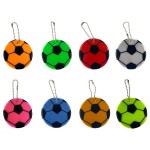 Soccer Football PVC Reflective Keycain with Logo