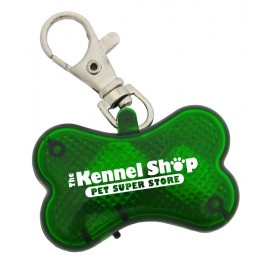Bone Shaped Reflector Pet Tag with Strobe with Logo