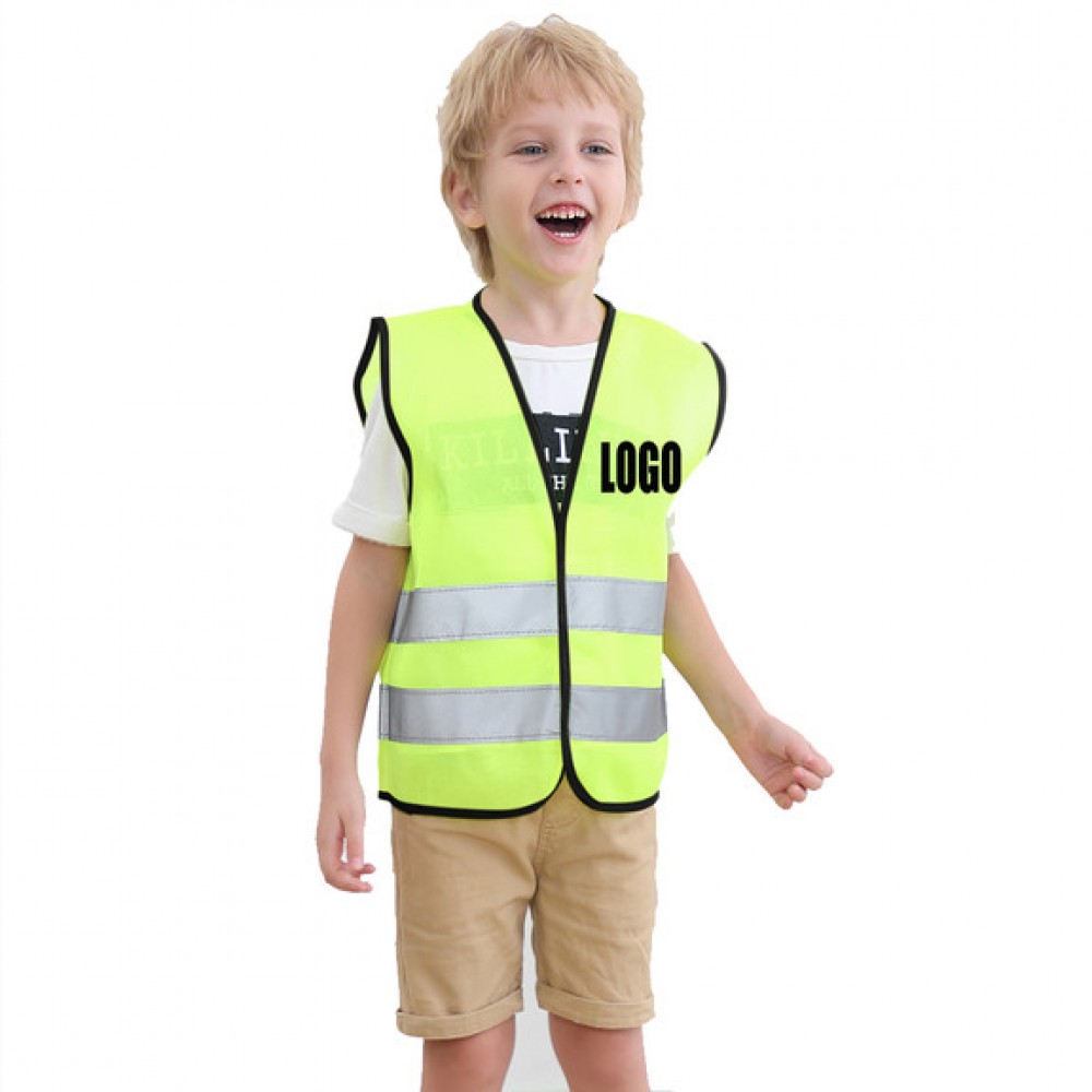 High Visibility Car Vest Children's Safety Vest Breakdown Vest Reflective Vest with Logo