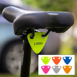 Triangular Bicycle Seat Reflector Safety Warning Marker with Logo