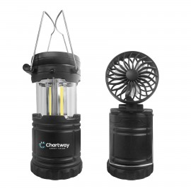 Cob Pop-Up Lantern With Fan with Logo
