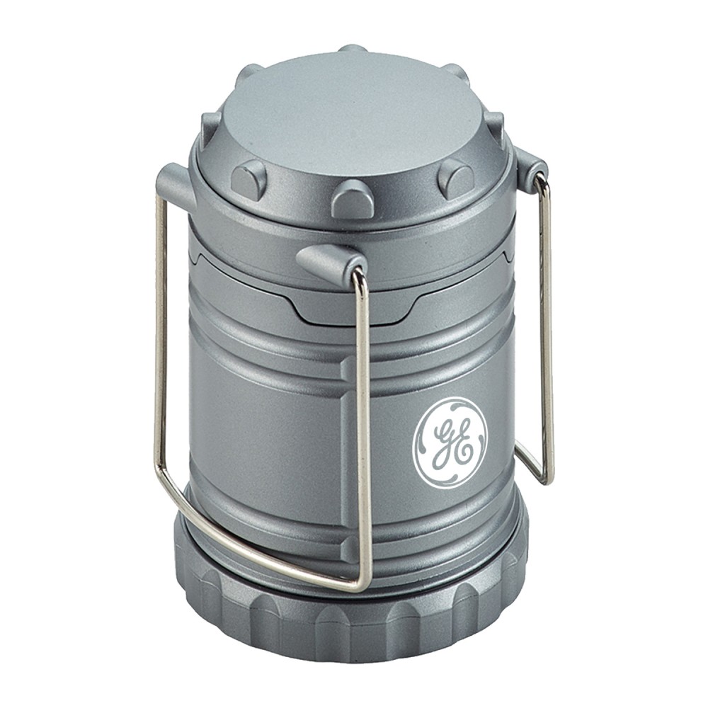 Retractable Small Gray LED Lantern Custom Printed Retractable Small Gray LED Lantern Custom Printed