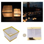 Square Floating Praying Chinese Lantern Logo Branded