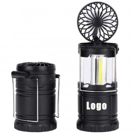 Promotional 2 In 1 Retractable Camping Lantern With Fan  Promotional 2 In 1 Retractable Camping Lantern With Fan