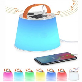 Solar Bluetooth Speaker Lantern for Camping with Logo  Solar Bluetooth Speaker Lantern for Camping with Logo
