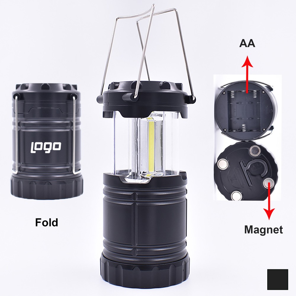 Rechargeable Pop-Up Lantern w/COB Light with Logo