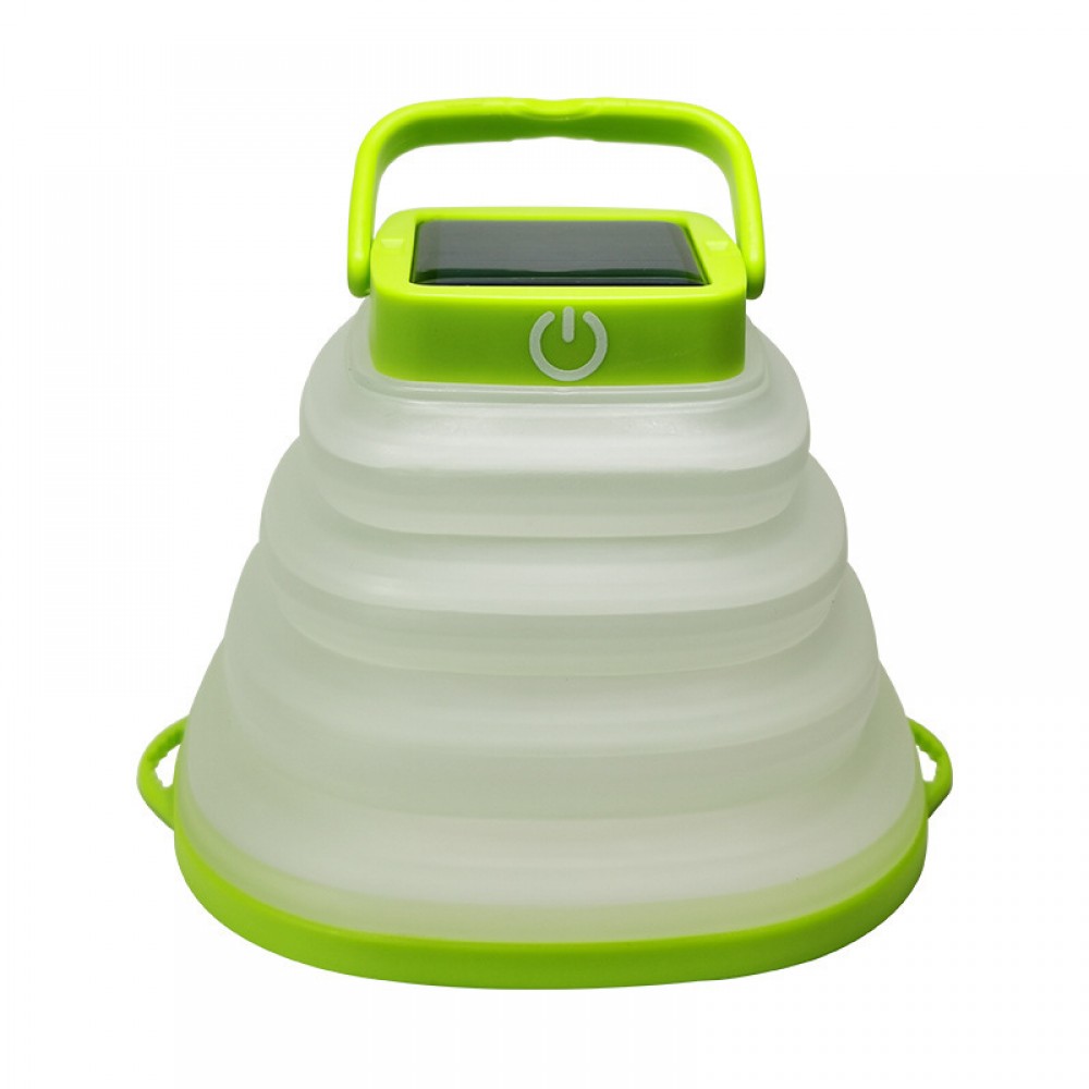 Collapsible Silicone LED solar Lantern with Logo