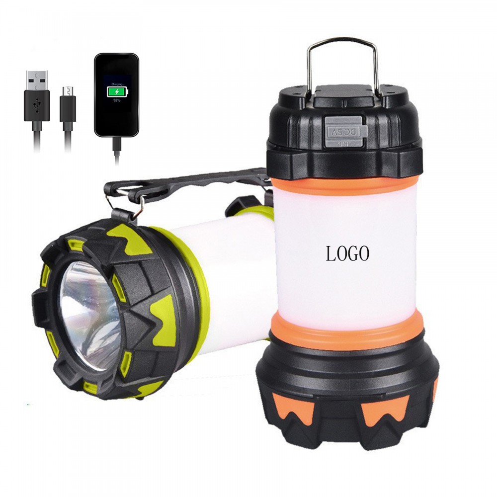 Rechargeable Camping Lantern/Flashlight with Logo
