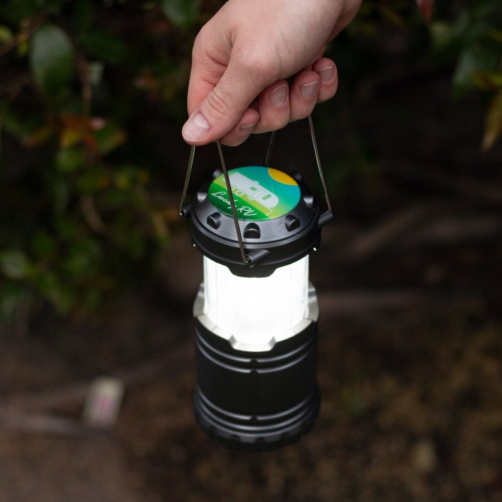 Logo Branded Lumens 2-in-1 Pop Up LED Flame Camping Lantern Logo Branded Lumens 2-in-1 Pop Up LED Flame Camping Lantern