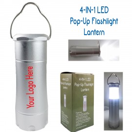 4-In-1 Pop-Up Lantern Flashlight with Logo