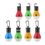 LED Camping Light Bulbs with Clip Hook Custom Printed