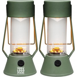 Vintage Style LED Camping Lantern - Metal Decorative Light with Logo  Vintage Style LED Camping Lantern - Metal Decorative Light with Logo