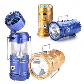 Promotional Led Hand Lamp Rechargeable Collapsible Solar Camping Lantern Tent Lights For Outdoor Lighting With f