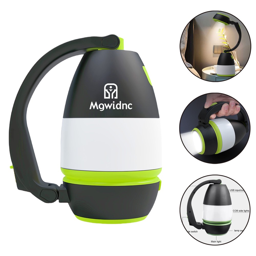 3-in-1 LED Camping Lantern with USB Rechargeable with Logo 3-in-1 LED Camping Lantern with USB Rechargeable with Logo