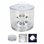 Solar Powered Inflatable Lantern 5" Width x 4.8" Height with Logo