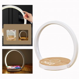 Desk Light Lamp with Wireless Charger with Logo