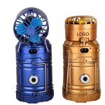 Led Solar Horse Lamp With Fan with Logo