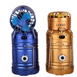 Led Solar Horse Lamp With Fan with Logo