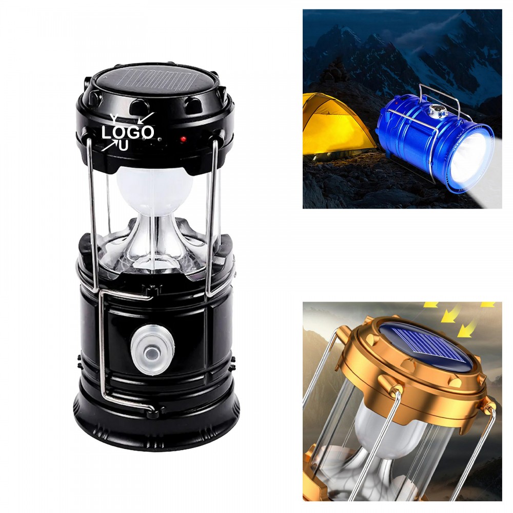LED Solar Camp Light with Logo