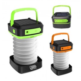Solar and USB Charging Collapsible Camping Lantern with Logo  Solar and USB Charging Collapsible Camping Lantern with Logo